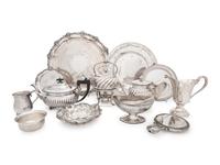 A Group of American Silver and Silver-Plate Holloware Articles