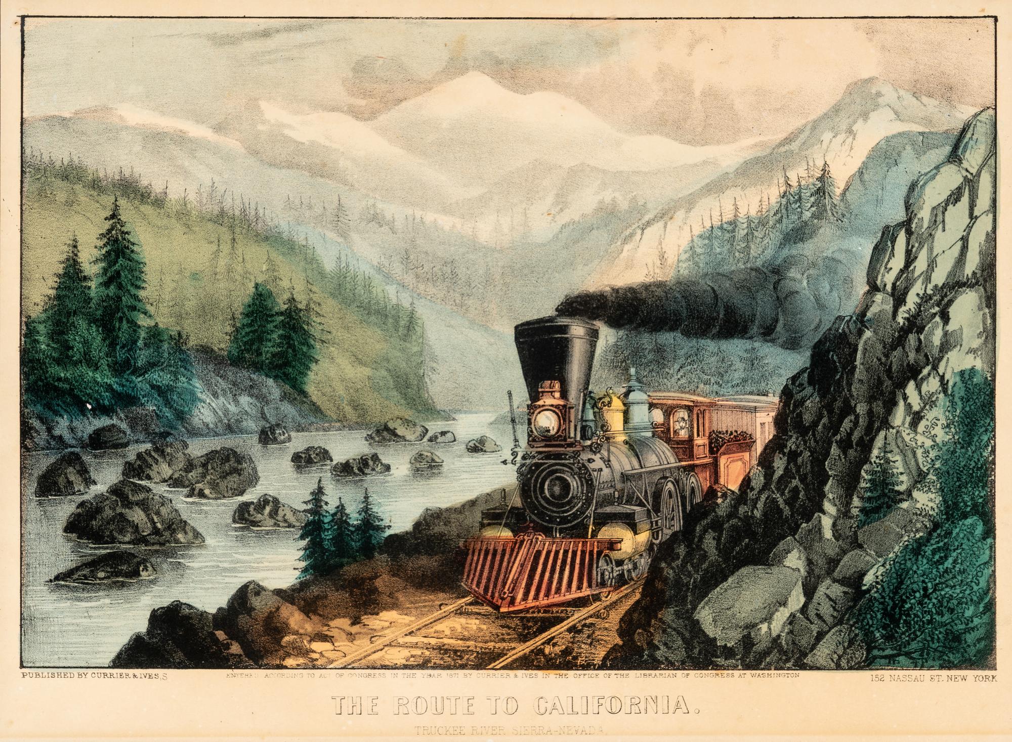 [AMERICANA - CURRIER & IVES]. A group of 7 small format lithographs, comprising: