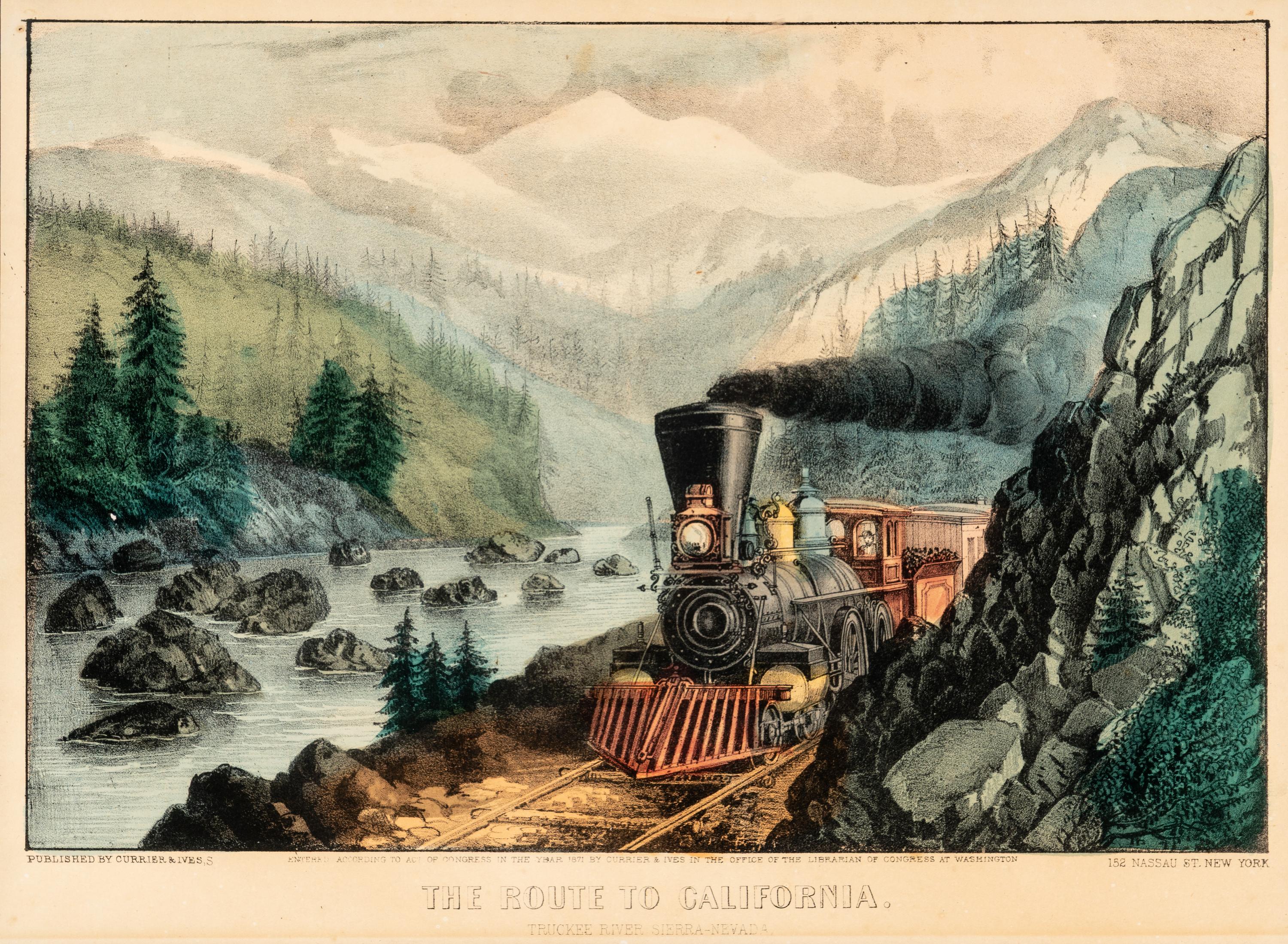 [AMERICANA - CURRIER & IVES]. A group of 7 small format lithographs, comprising: