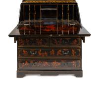 A Georgian Style Chinoiserie-Decorated Secretary
