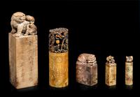 Five Chinese Hardstone Seals