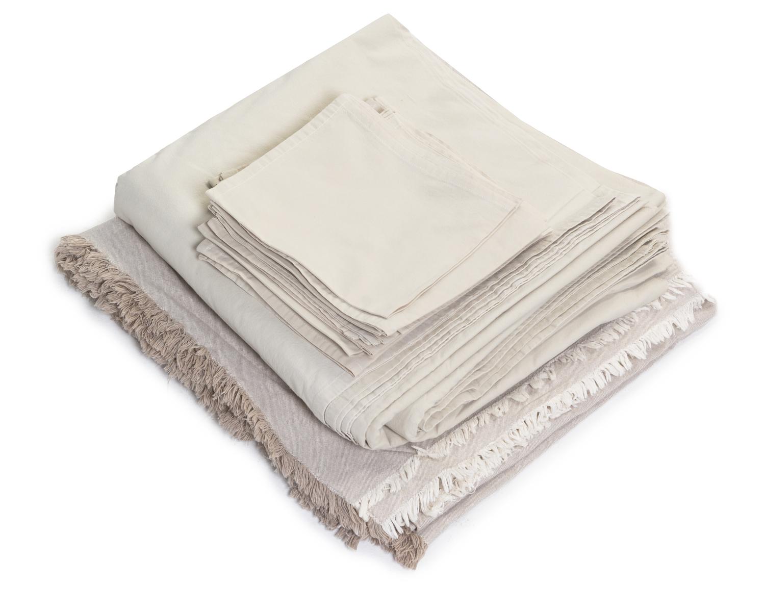 A Collection of Table Linens Largest table cloth 109 x 104 inches.