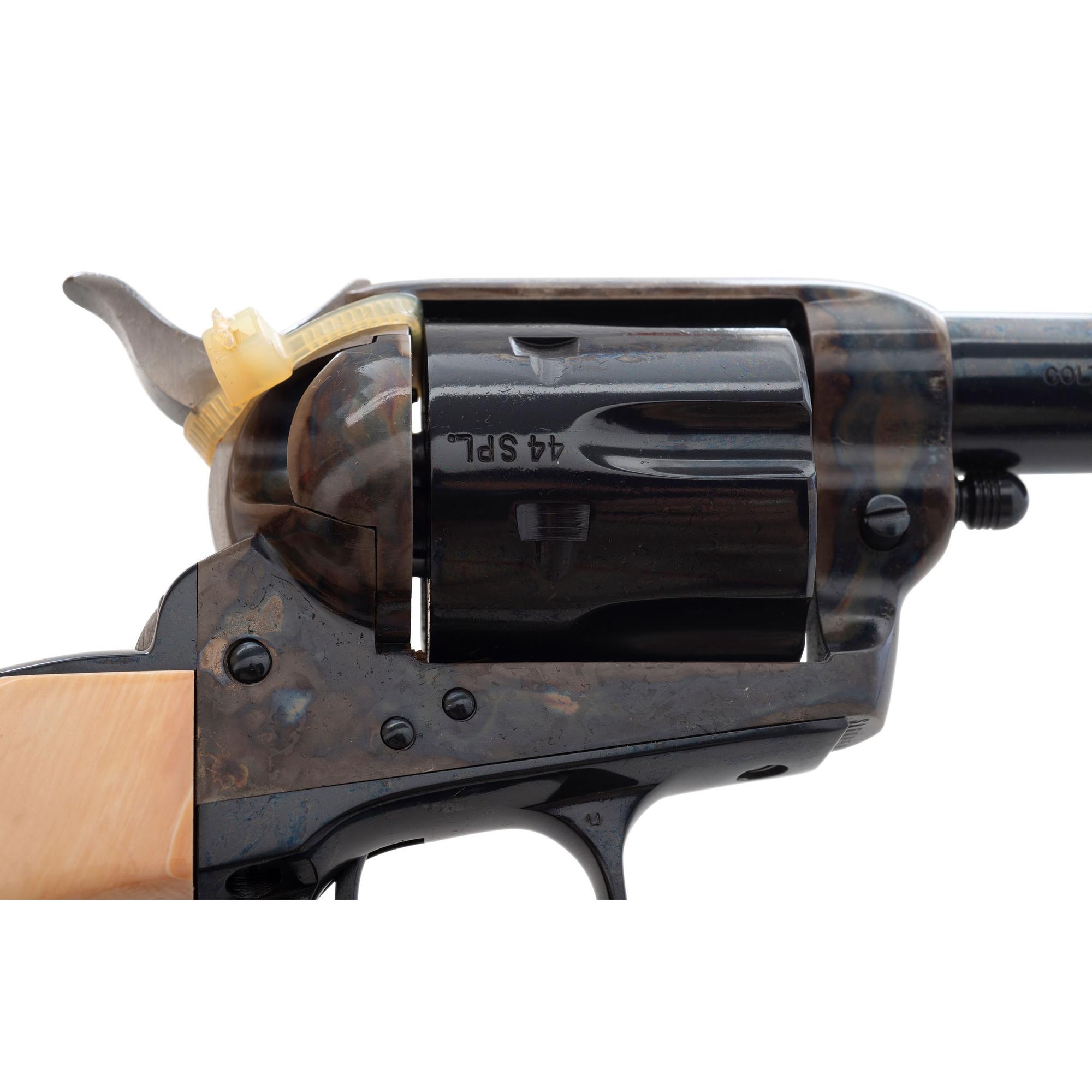 *Colt Custom Shop Single Action Army Sheriff's Model with Ivory Grips in Original Box with Two Cylinders