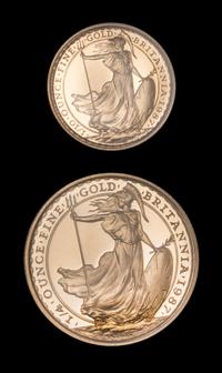 A United Kingdom Royal Mint 1987 Britannia Two Gold Coin Proof Set