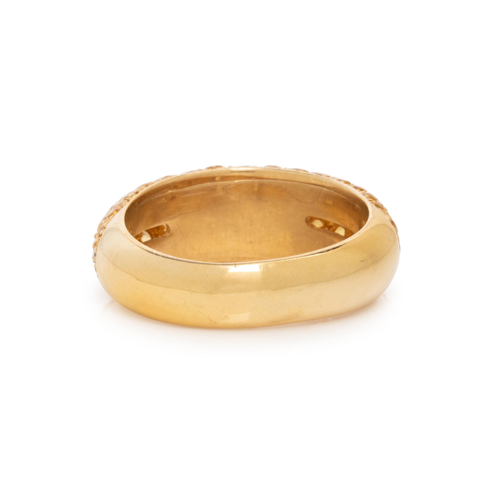 CRAIG DRAKE, YELLOW SAPPHIRE AND DIAMOND RING