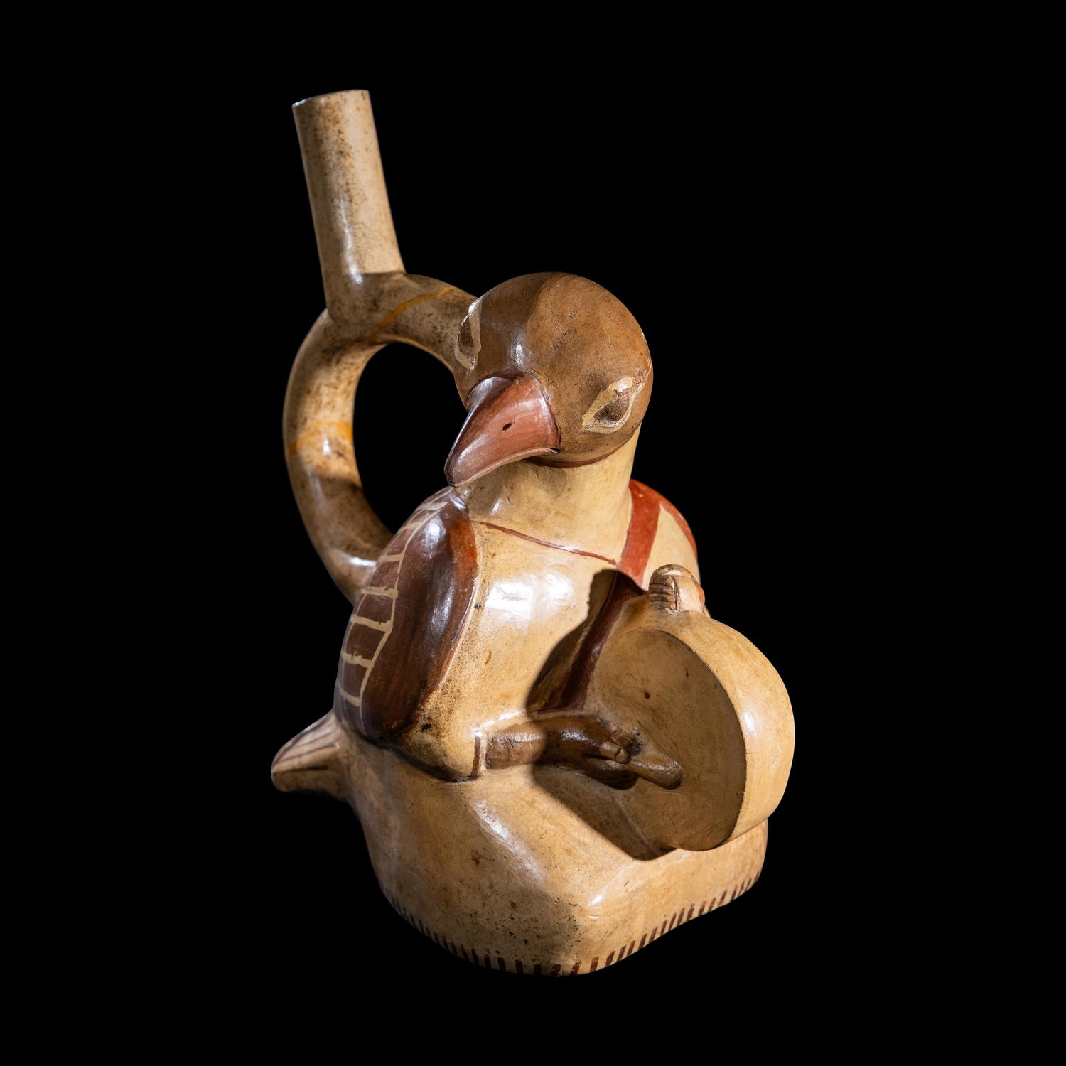 A Moche Bird-Man Effigy Vessel