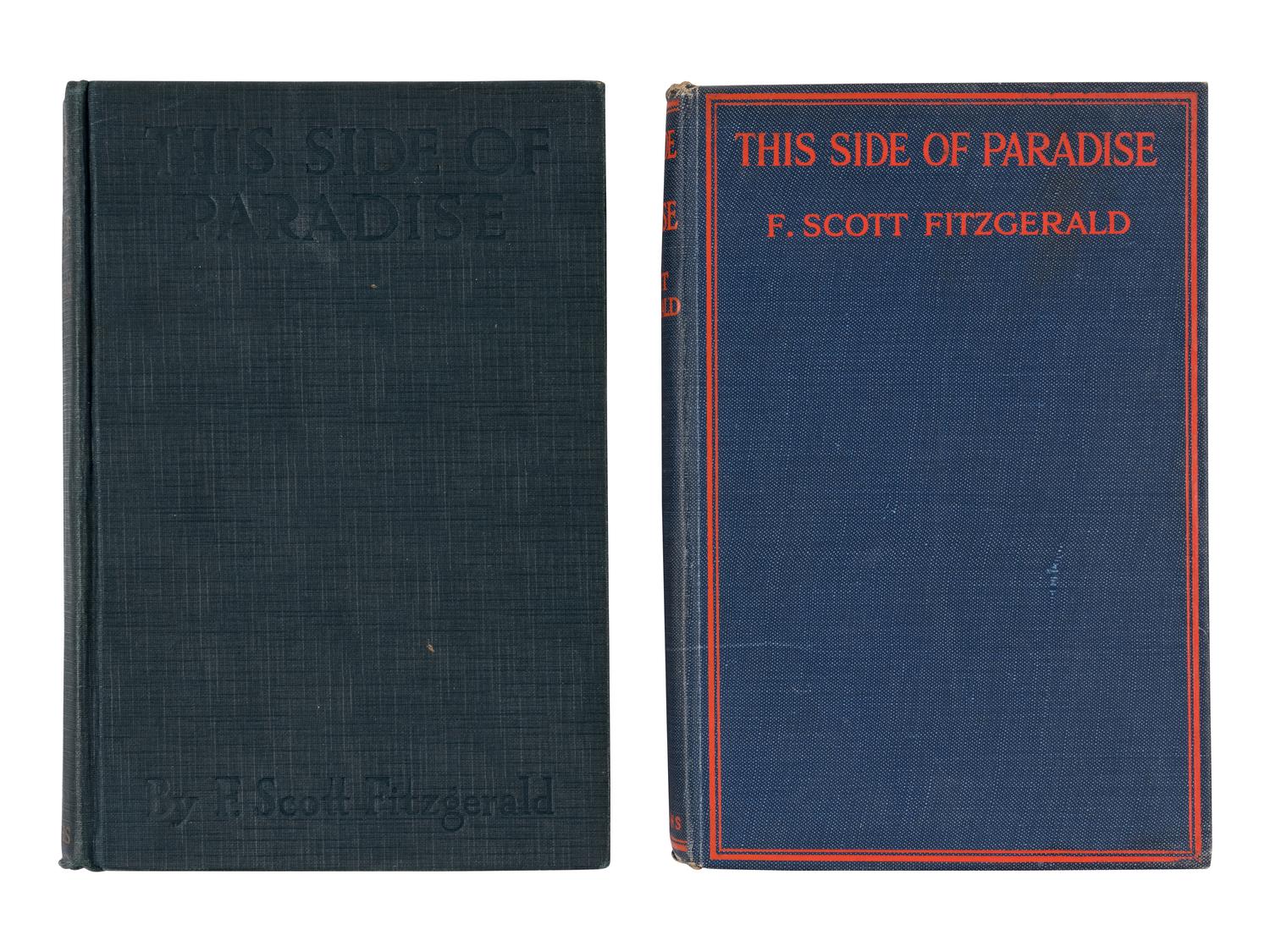 FITZGERALD, F. Scott (1896-1940). This Side of Paradise . New York: Charles Scribner's Sons, 1920.