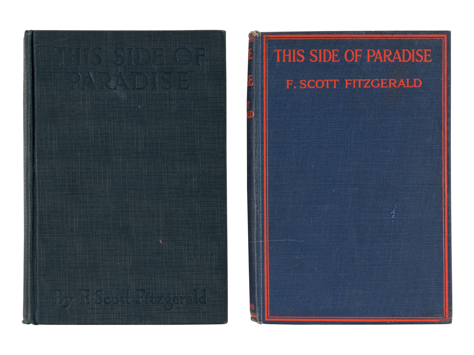 FITZGERALD, F. Scott (1896-1940). This Side of Paradise . New York: Charles Scribner's Sons, 1920.
