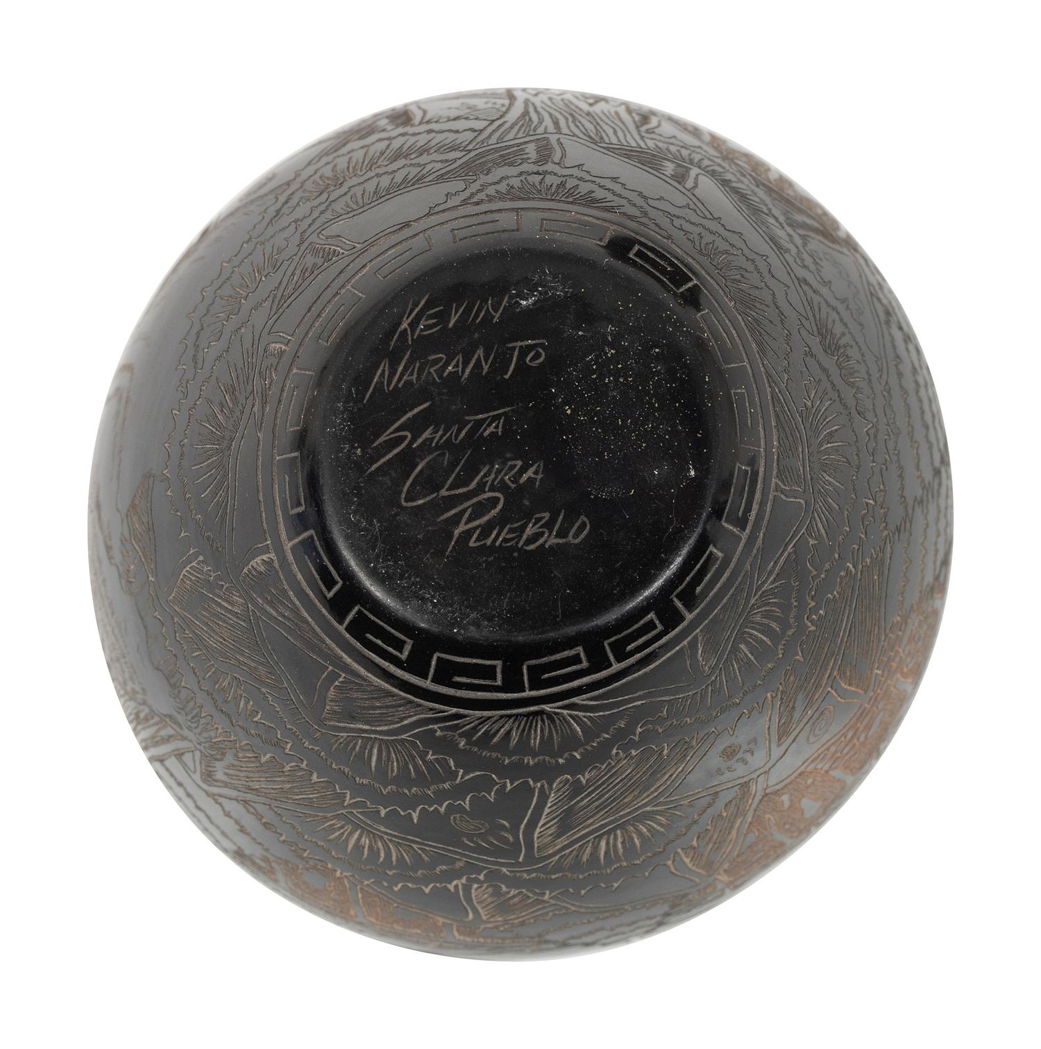 Santa Clara and Lakota Miniature Sgraffito Pottery