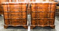 A Pair of William & Mary Style Walnut Chests Height 25 inches. — 20TH CENTURY