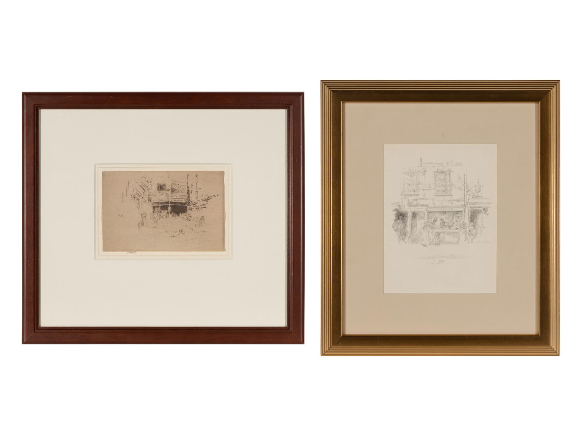 Clothes Exchange No.1 and Maunder's Fish Shop, Chelsea (two works)