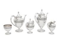 An American Silver Five-Piece Tea and Coffee Service