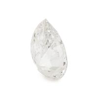 3.87 CARAT LASER DRILLED PEAR BRILLIANT CUT DIAMOND