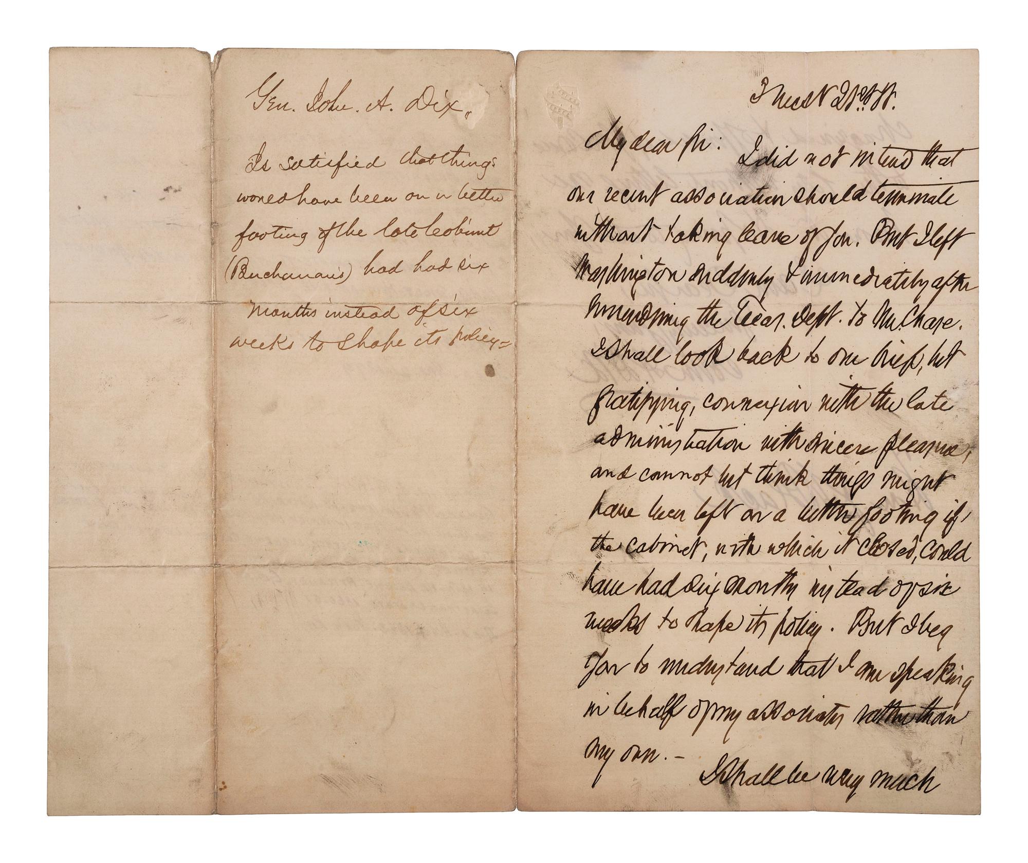 [CIVIL WAR]. A group of Civil War signatures highlighted by a signed CDV of Union General William F. Smith.