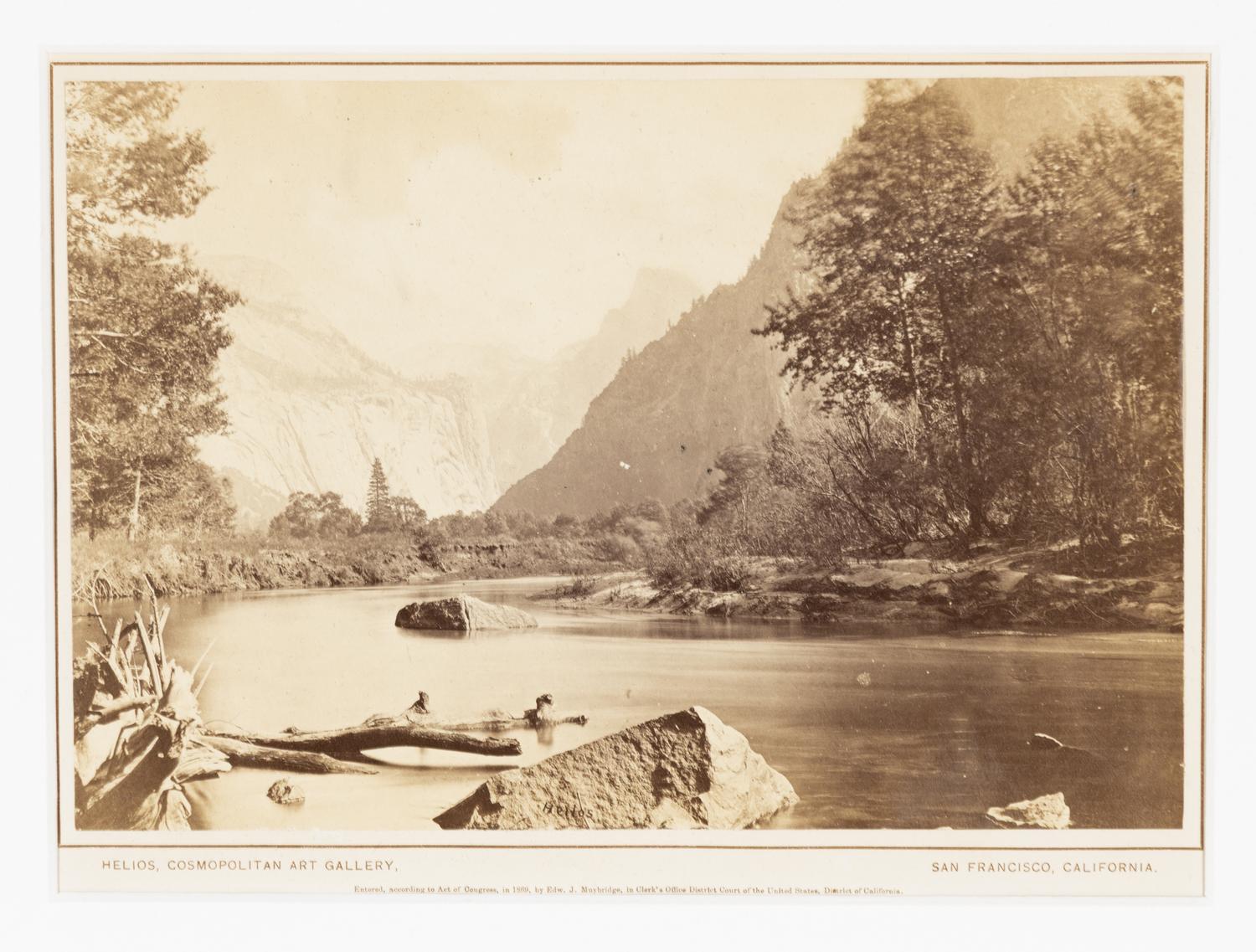 Muybridge, Eadweard (1830-1904). A group of 3 albumen photographs of Yosemite.