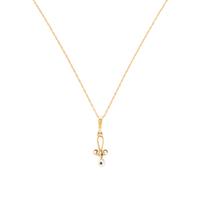 Two Yellow Gold and Diamond Necklaces