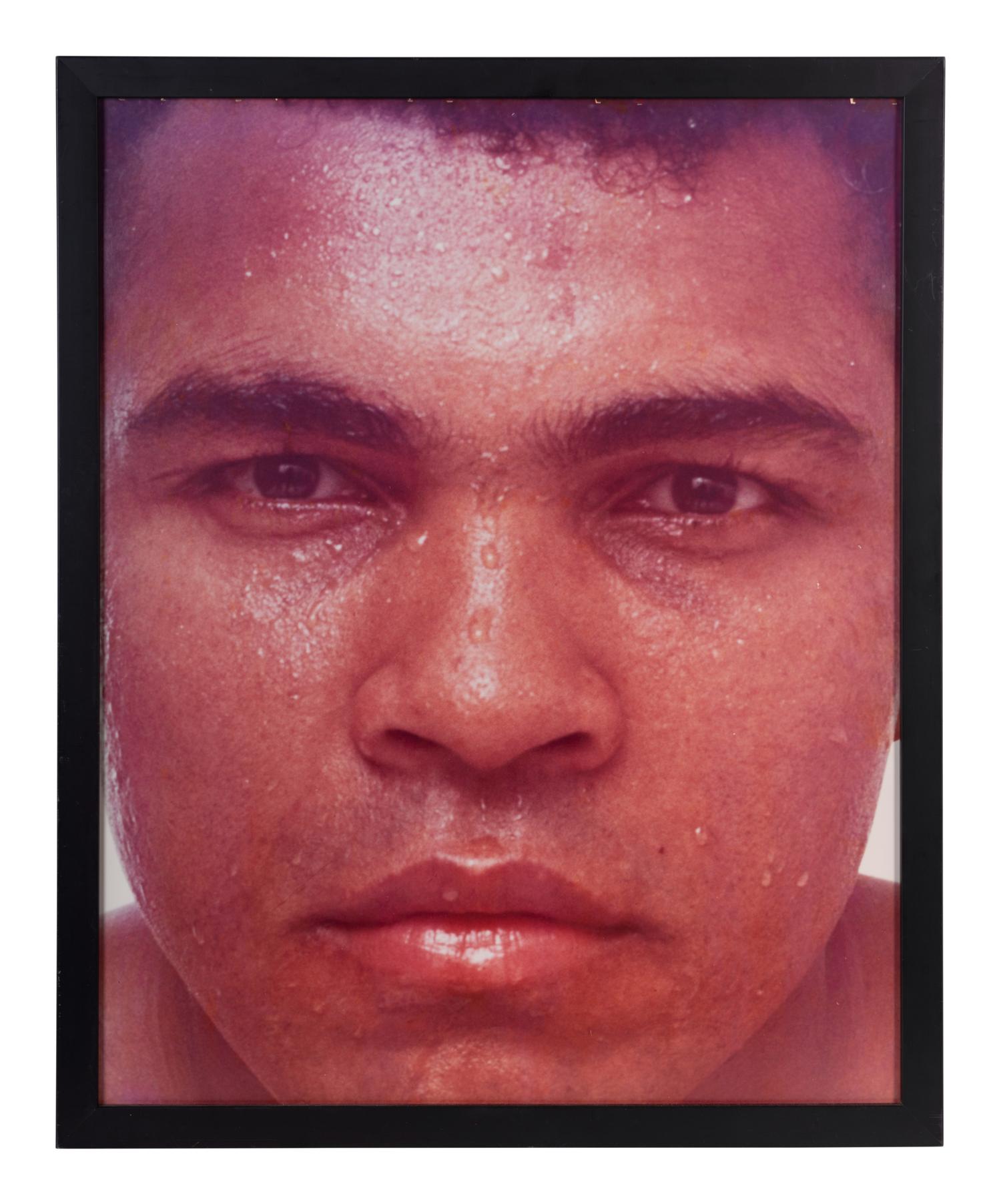 An Original Chromogenic 1975 Print of Muhammad Ali by Carl Fischer (Used for Ali-Frazier III Closed Circuit Program)