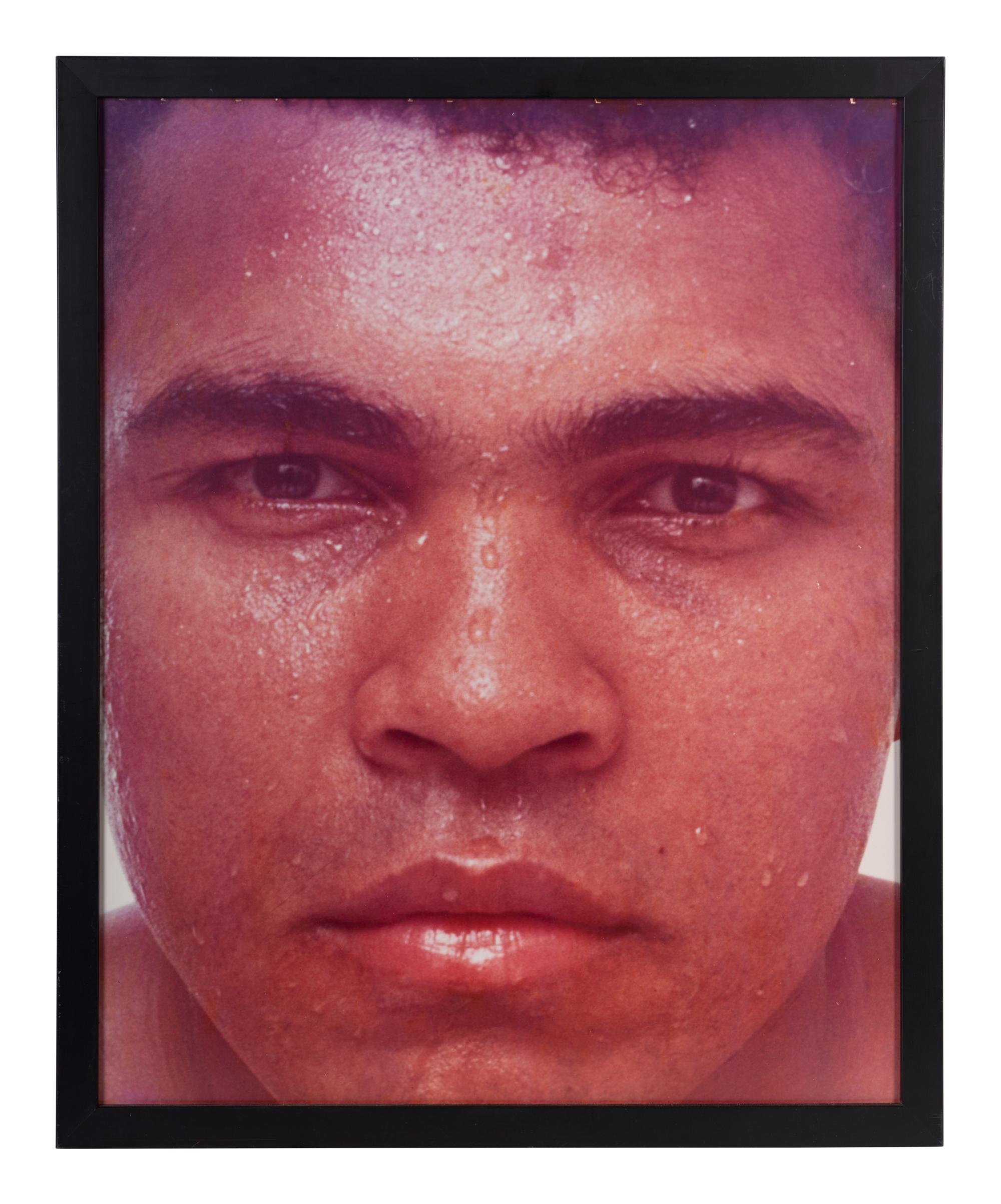 An Original Chromogenic 1975 Print of Muhammad Ali by Carl Fischer (Used for Ali-Frazier III Closed Circuit Program)