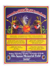 [MUSIC]. A group of 2 posters from the 1970 and 1972 Ann Arbor Blues and Jazz Festivals featuring performances by Jr. Walker & the All Stars and Miles Davis.
