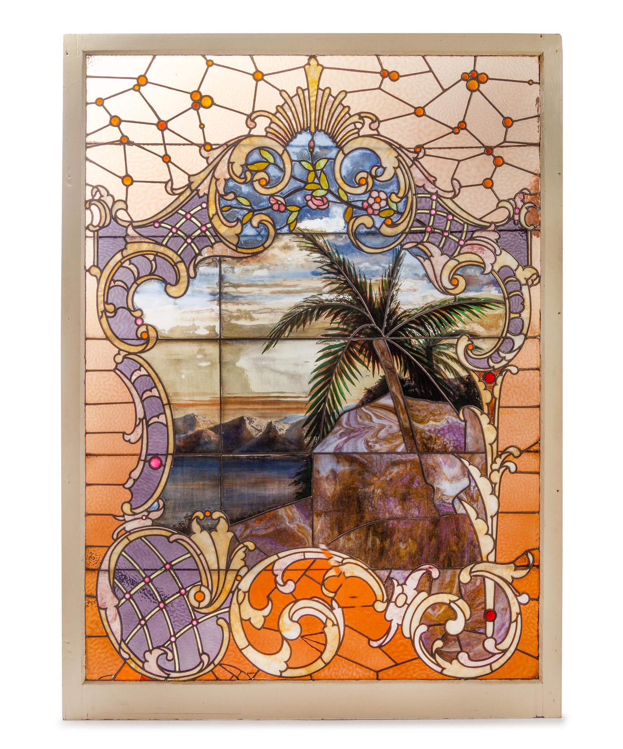 A Leaded and Stained Glass Window