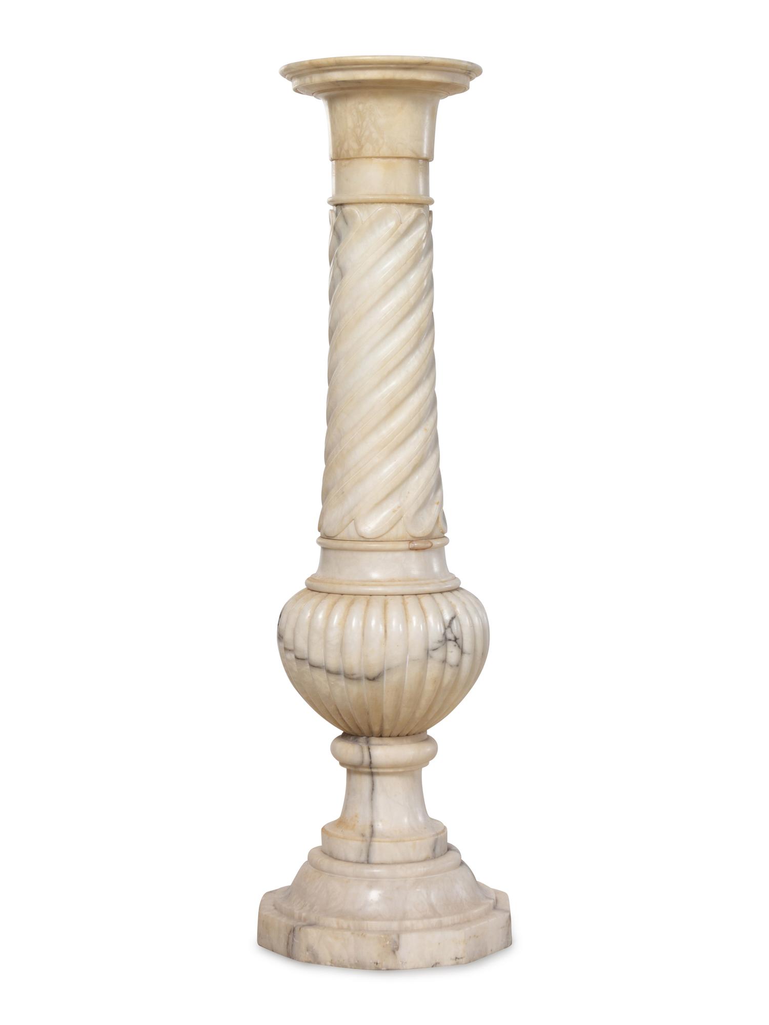 A Continental Marble Pedestal