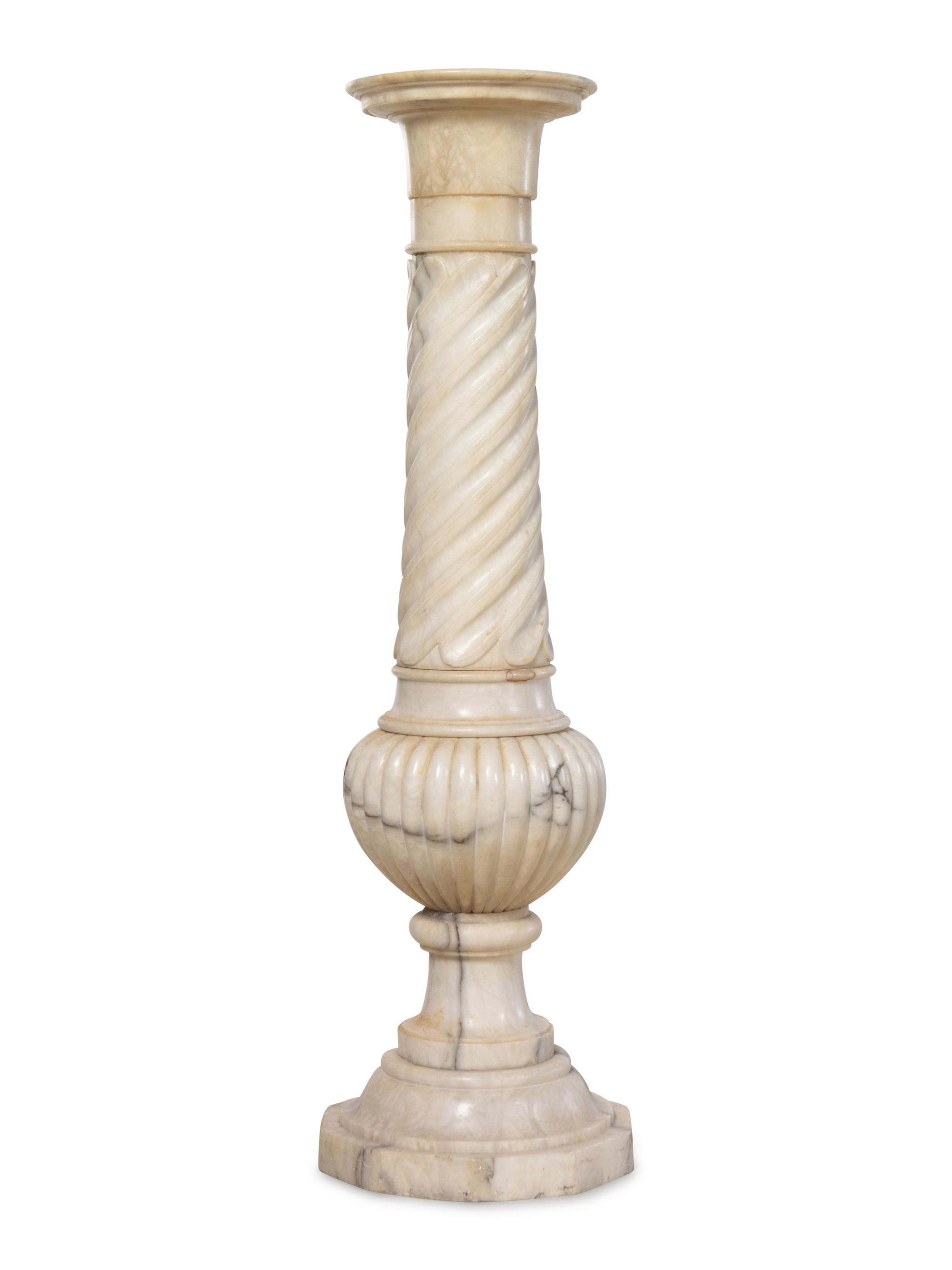 A Continental Marble Pedestal