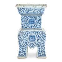 A Chinese Porcelain Blue-and-White Altar Incense Burner