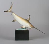 A Royal Worcester Sword Fish, Height 13 1/2 inches. Width 17 inches.