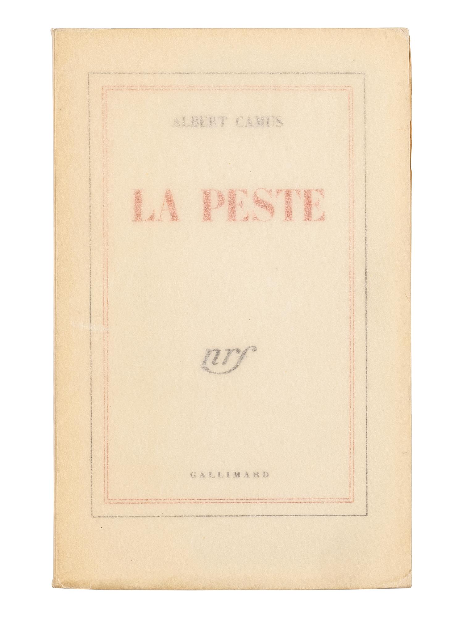 CAMUS, Albert (1913-1960). La Peste . Paris: Gallimard, 1947.