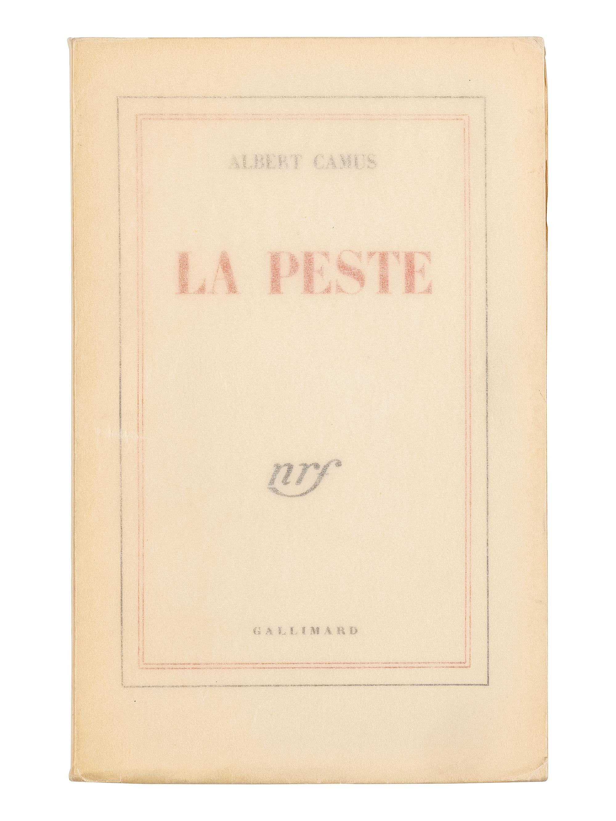 CAMUS, Albert (1913-1960). La Peste . Paris: Gallimard, 1947.