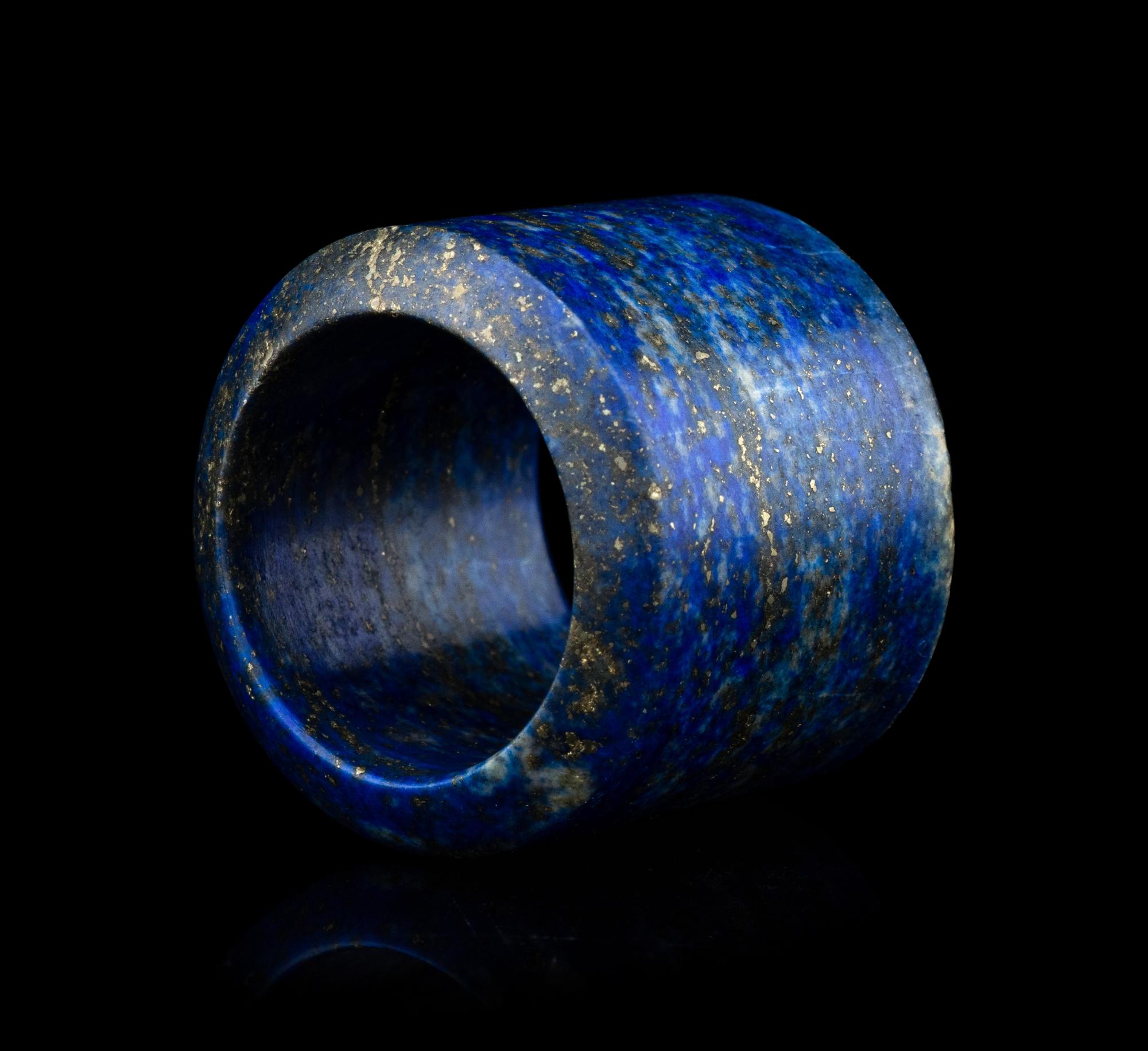 A Lapis Lazuli Archer's Ring and Case