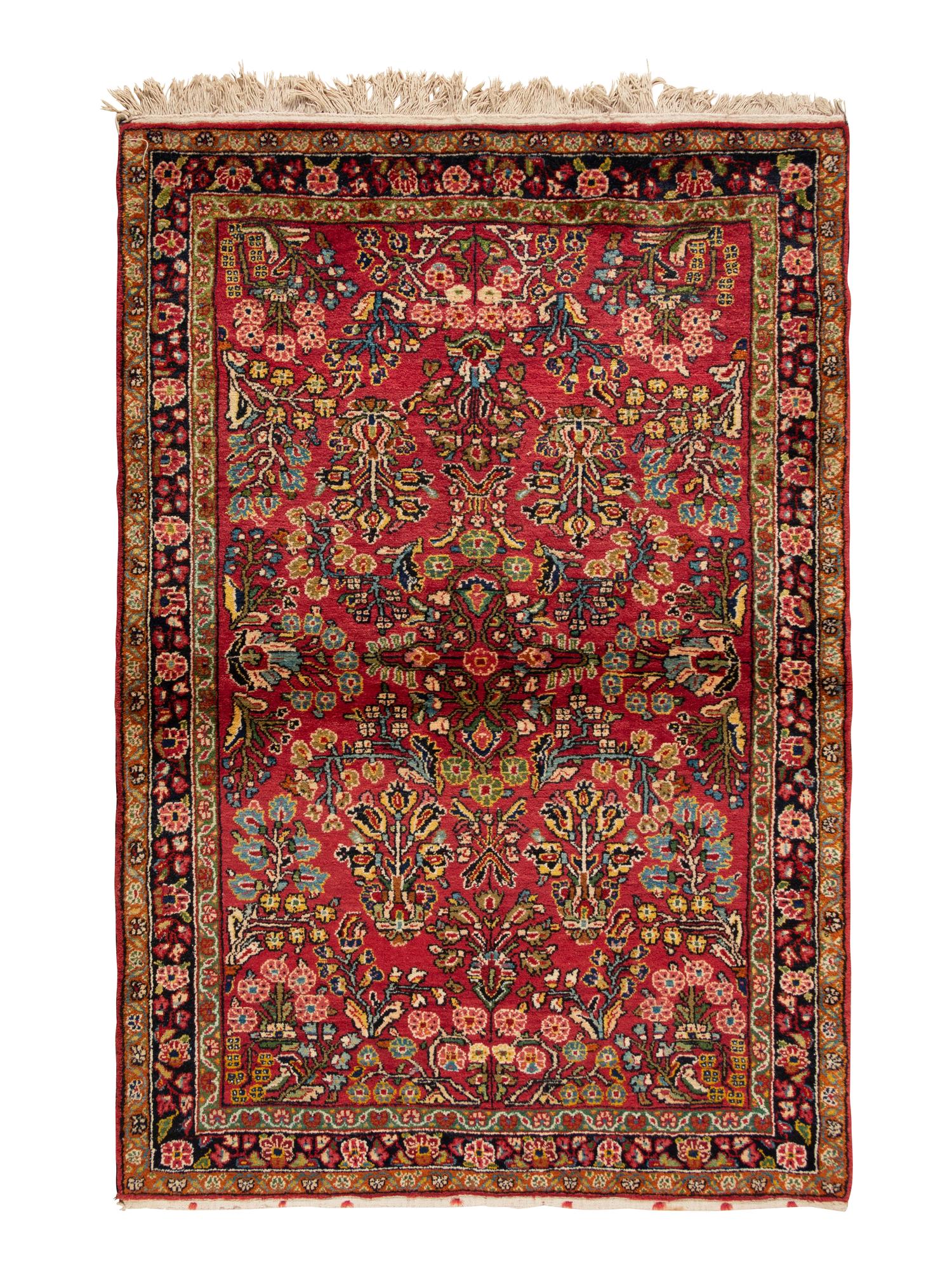 A Sarouk Wool Rug