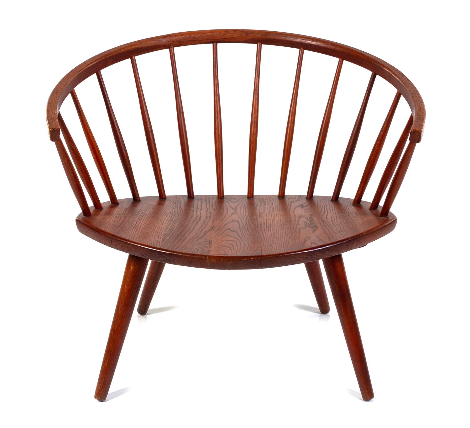 A Danish Red-Stained Windsor Chair Height 26 inches. — 20TH CENTURY