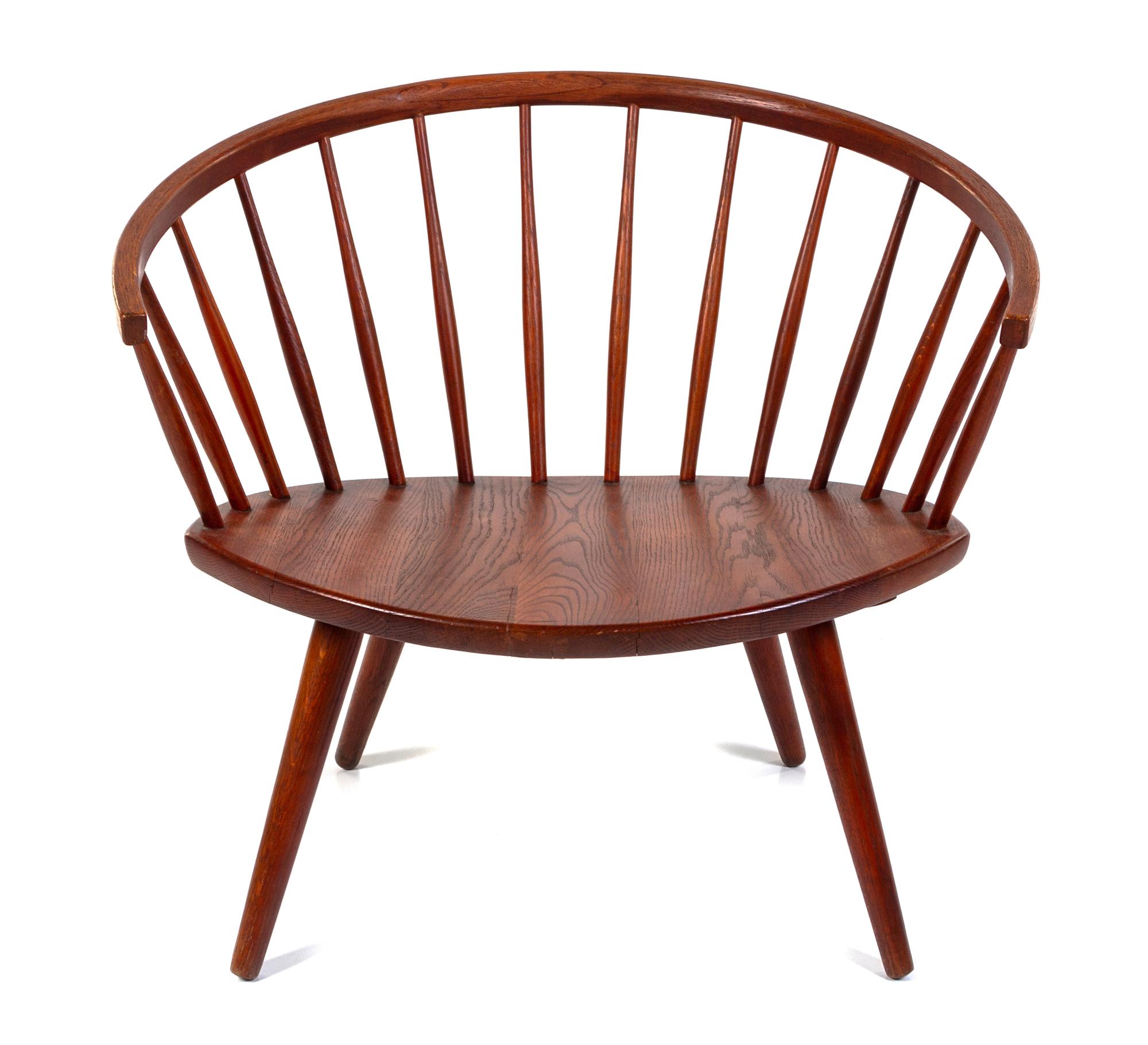 A Danish Red-Stained Windsor Chair Height 26 inches. — 20TH CENTURY