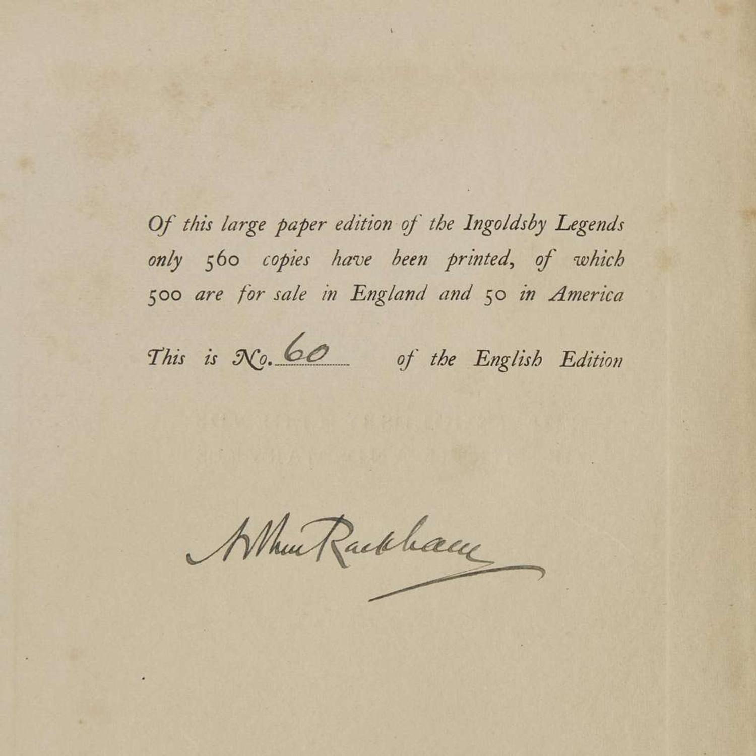 [Children's & Illustrated] [Rackham, Arthur] Ingoldsby, Thomas The Ingoldsby Legends, or Mirth & Marvels