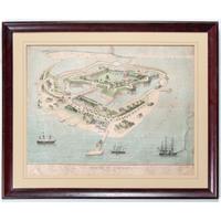 [CIVIL WAR]. Fortress Monroe, September 1862. New York: Jacob Cohen, 1862. Ferd. Mayer & Co. Lith.