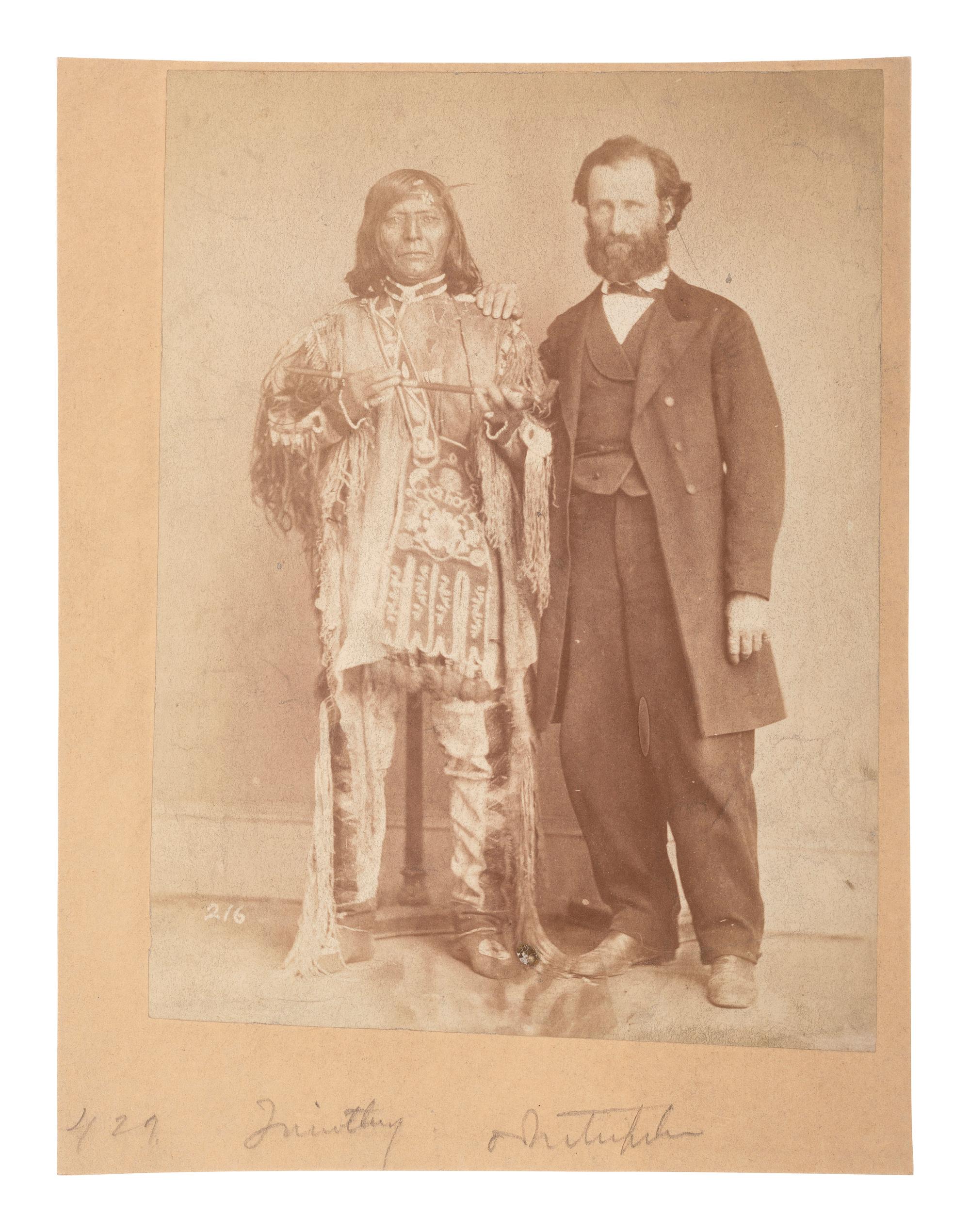 [NATIVE AMERICANS]. [SHINDLER, A.Z., photog.]. Ta-mo-son, Chief of the Nez Perce and Interpreter.