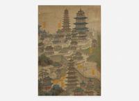 Chinese School, View of the Imperial Summer Palace, Rehe (Chengde, Hebei), four works 熱河避暑山莊圖 一組四件