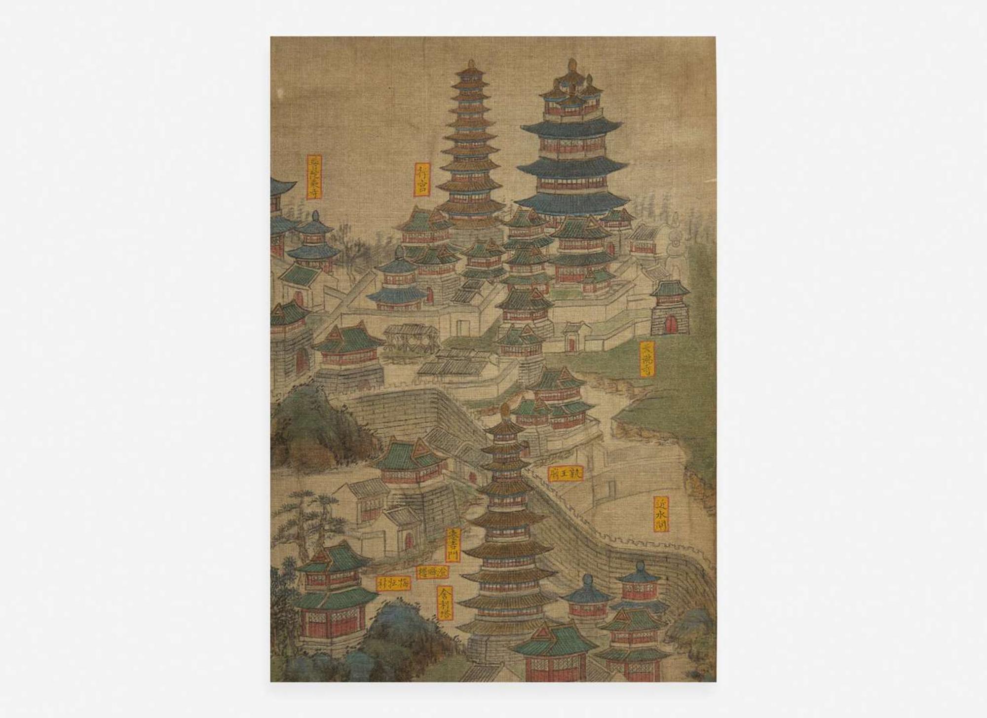 Chinese School, View of the Imperial Summer Palace, Rehe (Chengde, Hebei), four works 熱河避暑山莊圖 一組四件