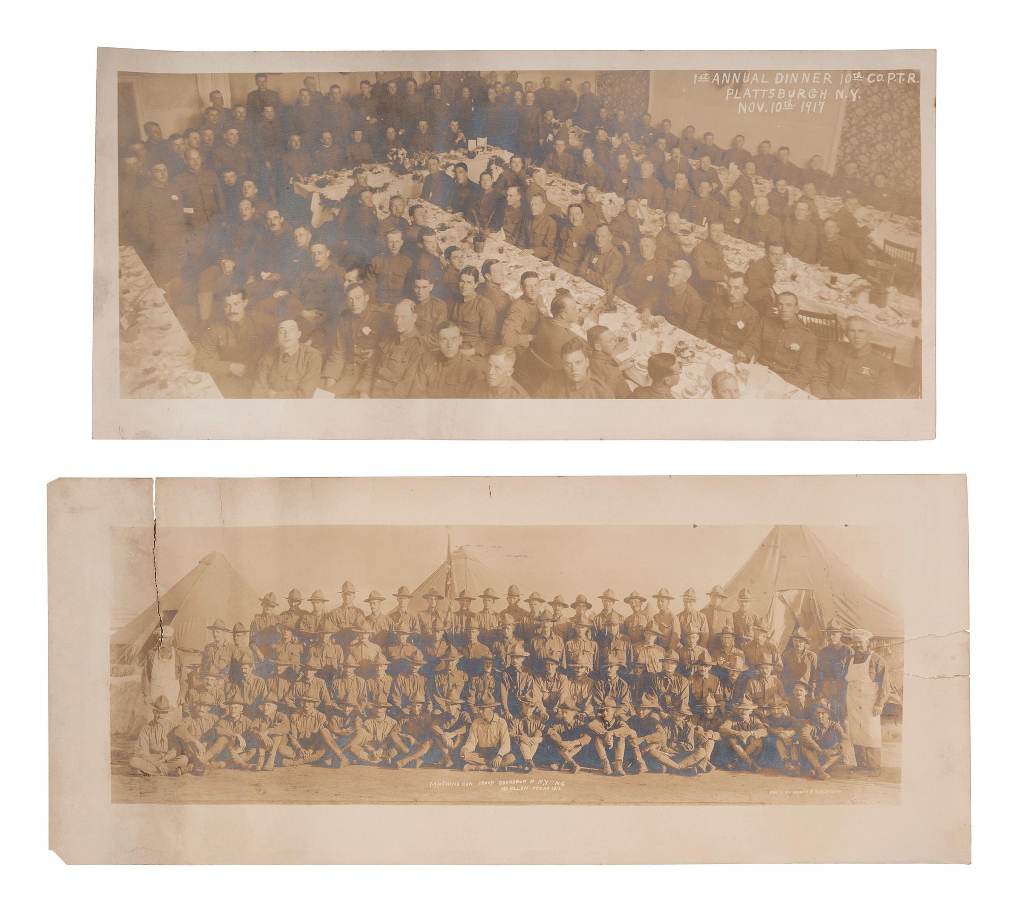 [US SUPREME COURT]. Blatchford family archive including documents, ledgers, photographs, and a silk menu signed by President Chester A. ARTHUR (1829-1886) and Supreme Court Justice Samuel Blatchford (1820-1893).