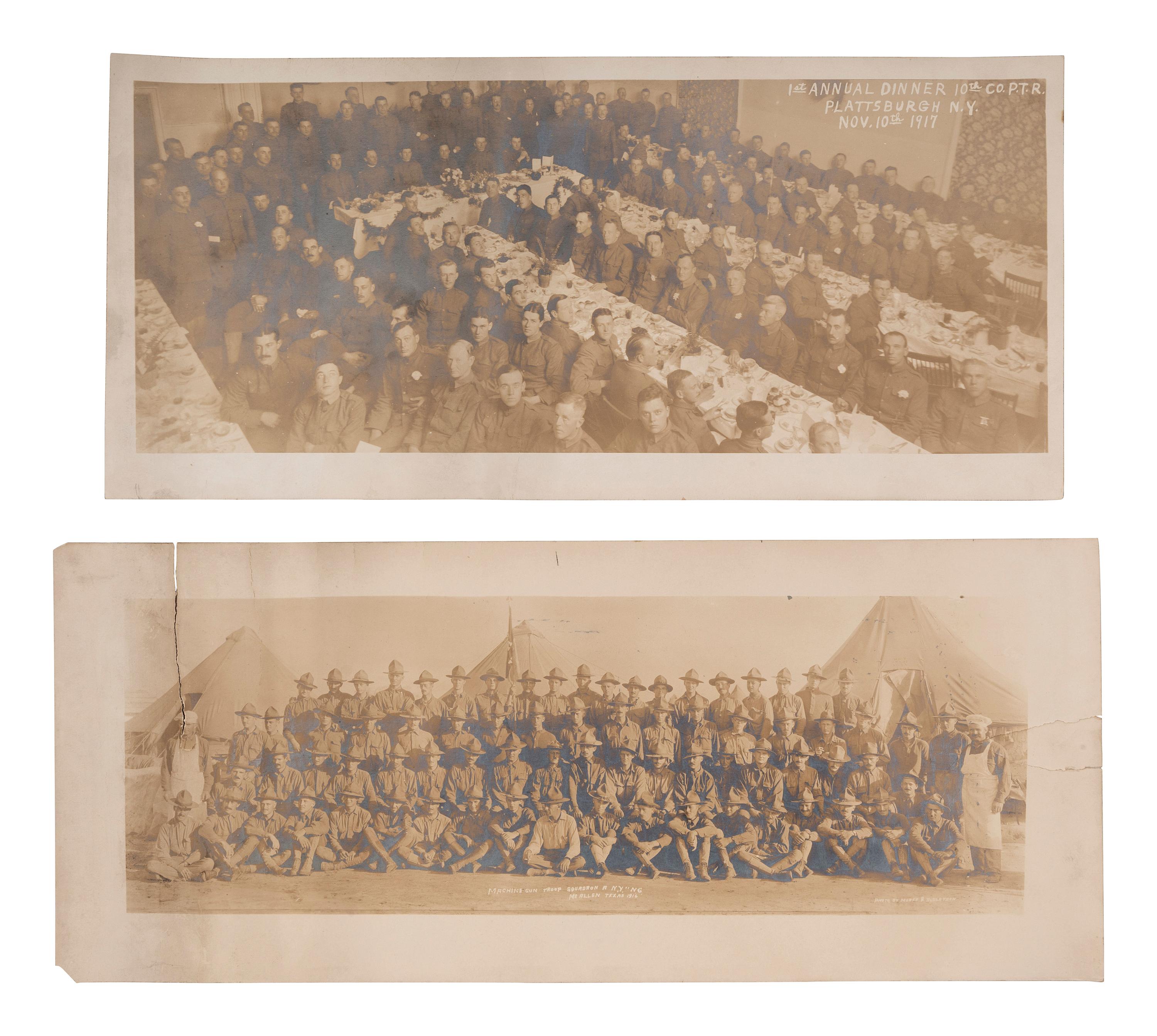 [US SUPREME COURT]. Blatchford family archive including documents, ledgers, photographs, and a silk menu signed by President Chester A. ARTHUR (1829-1886) and Supreme Court Justice Samuel Blatchford (1820-1893).