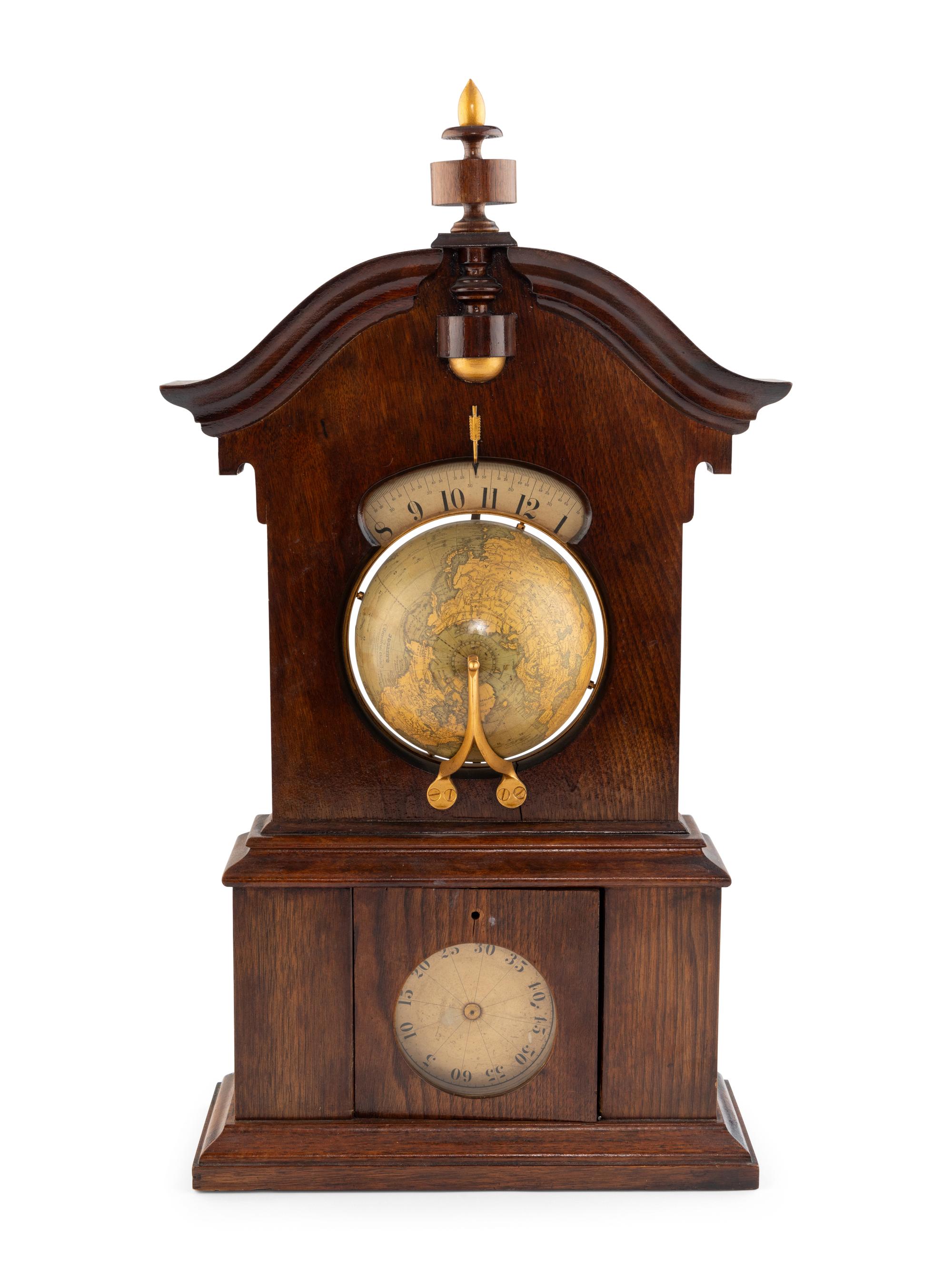 A Timby Solar Globe Mantel Clock