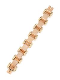 RETRO, BICOLOR GOLD BRACELET