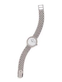 CHOPARD, 18K WHITE GOLD AND DIAMOND WRISTWATCH