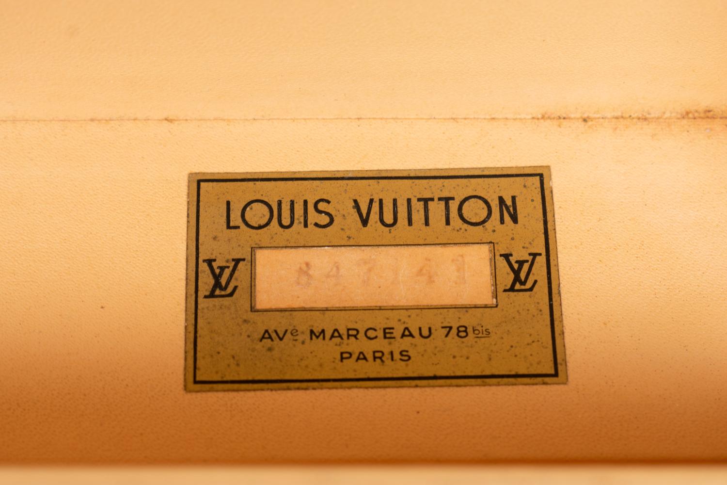 Two Louis Vuitton Alzer Suitcases, Mid 20th Century
