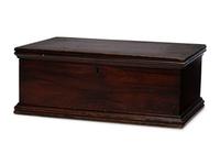 A Late Federal Grain-Painted Pine Stationary Box