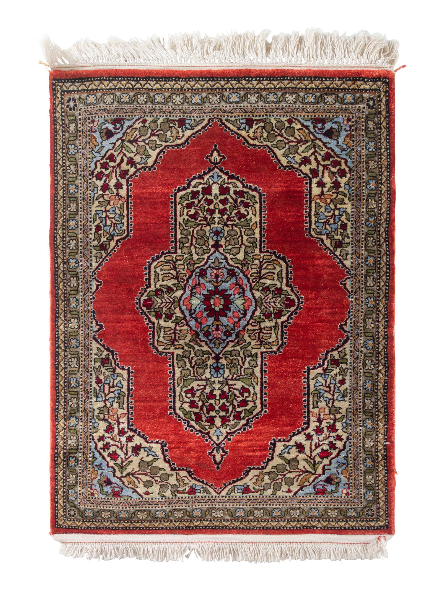 Three Qum Silk Mats