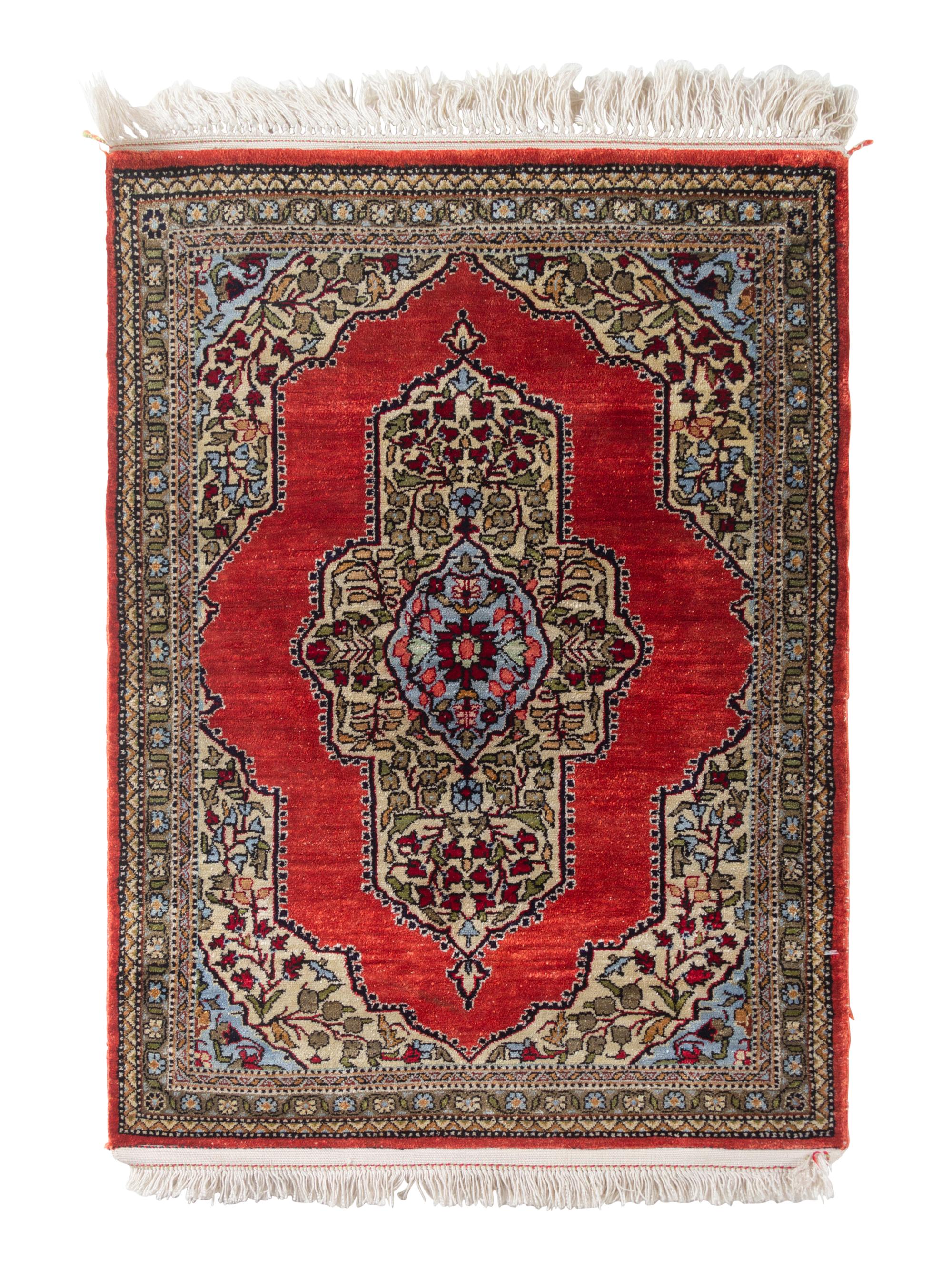 Three Qum Silk Mats