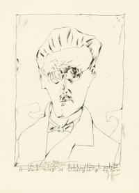 [JOYCE, James (1882-1941)]. ABBOTT, Berenice (1898-1991), photographer. Photograph of James Joyce . C 1928; reprinted 1982.