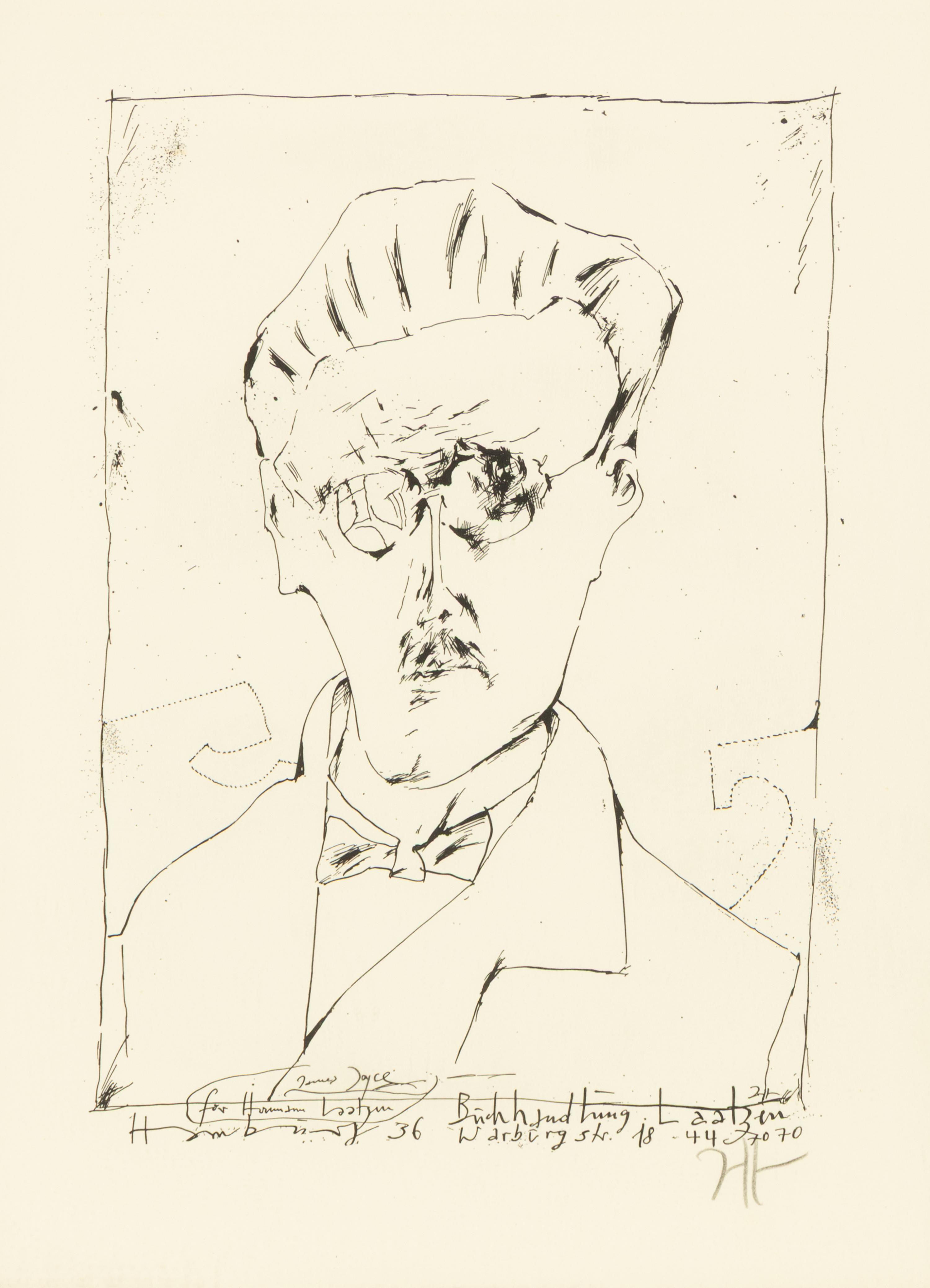 [JOYCE, James (1882-1941)]. ABBOTT, Berenice (1898-1991), photographer. Photograph of James Joyce . C 1928; reprinted 1982.